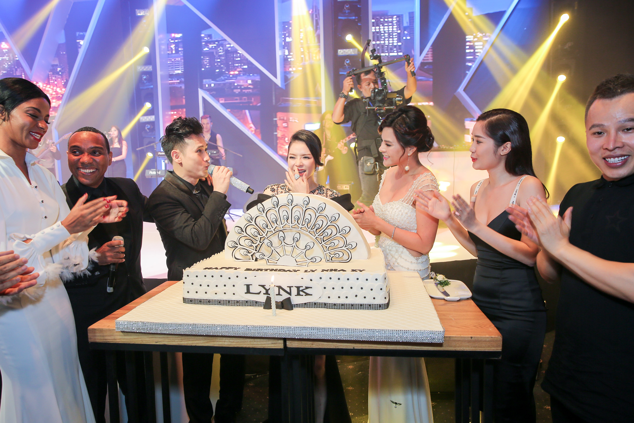 Many Vietnamese stars joined in Ly Nha Ky's special birthday.