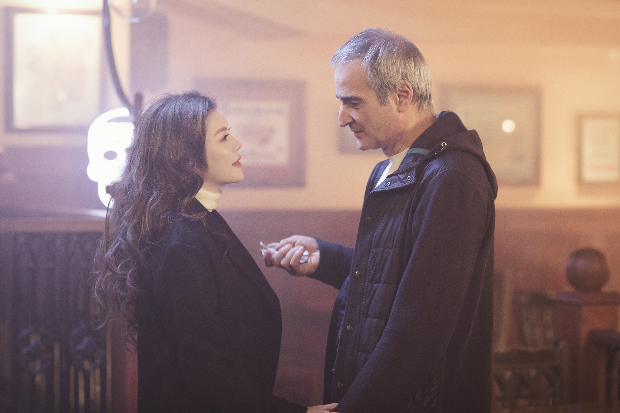 Ly Nha Ky beautiful on the set of “E-BOOK” with director Olivier Assayas